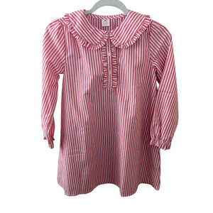 J. Crew Crewcuts NEW Stripe Girls' Long Sleeve Nightgown Modest Traditional L